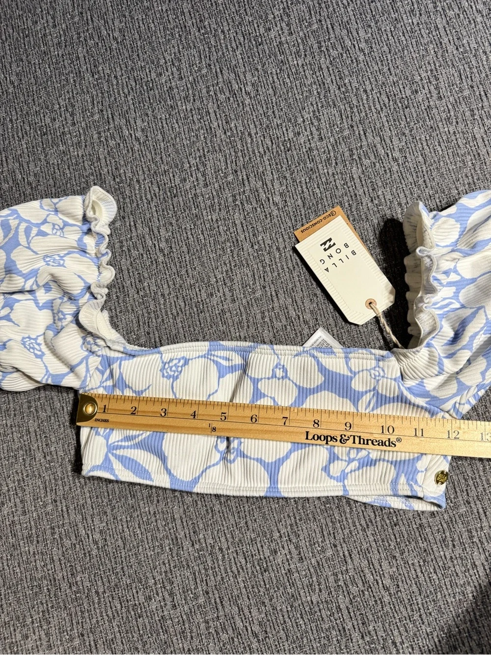 Billabong Beyond the Blue Puff Sleeve Bikini Top